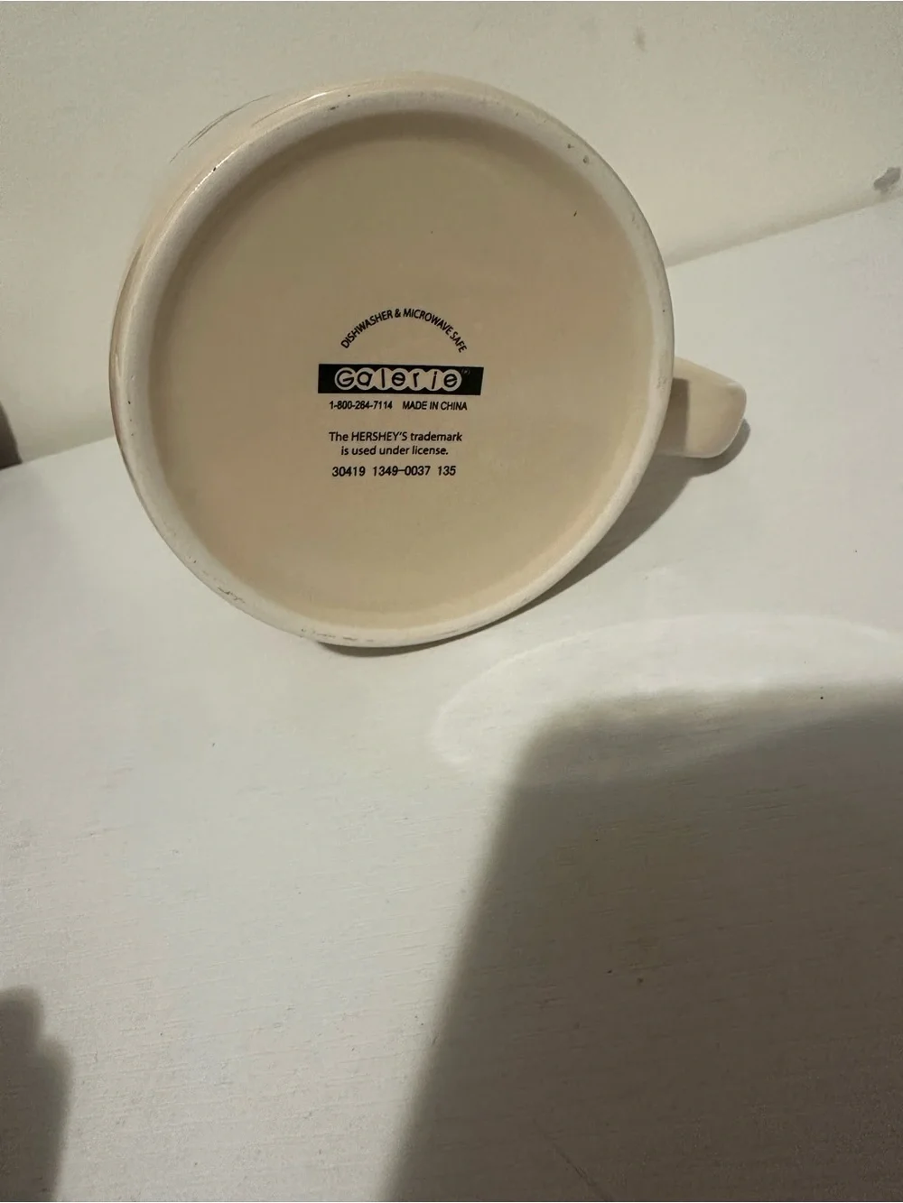 Hershey's Chocolate Jumbo Vintage Ceramic Mug - Cream